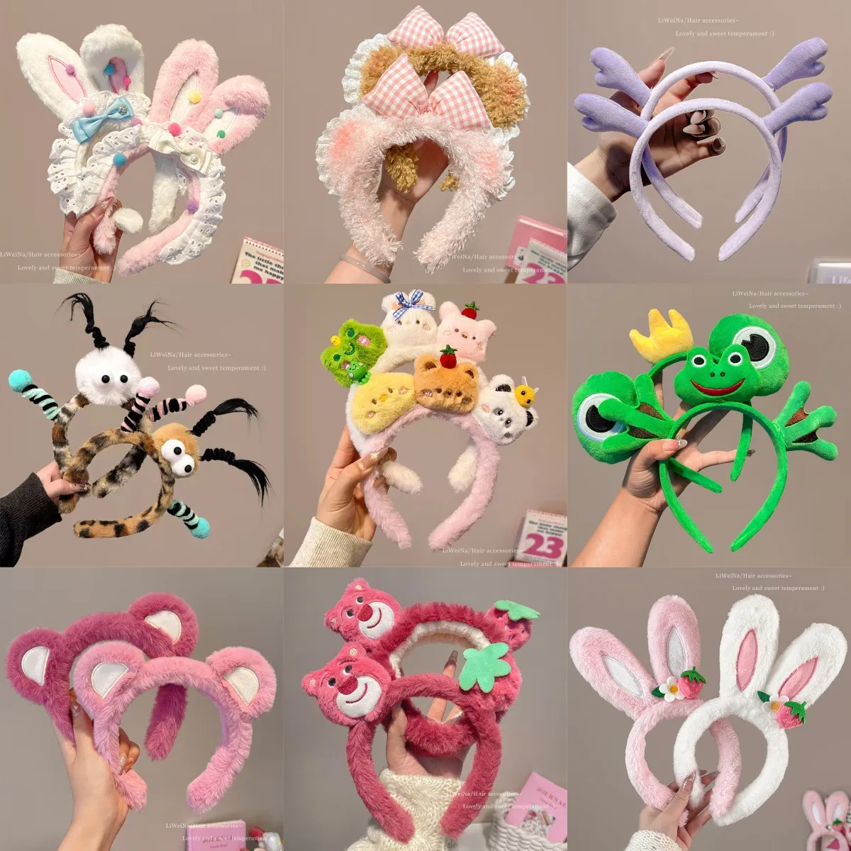 Cute Cartoon Plush Face Wash Headband – Soft Non-Slip Spa Headband for Women, Fluffy Skincare Hair Band for Makeup & Facial Mask, Funny Hair Accessory for Daily Use